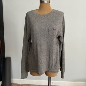 Gray pocket thermal long sleeve